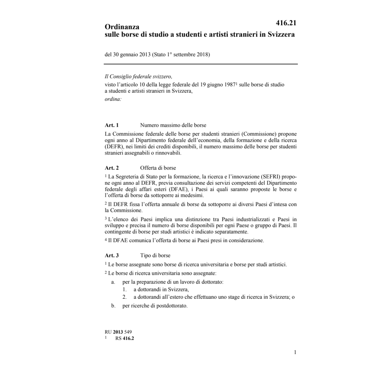 O borse studio studenti stranieri
