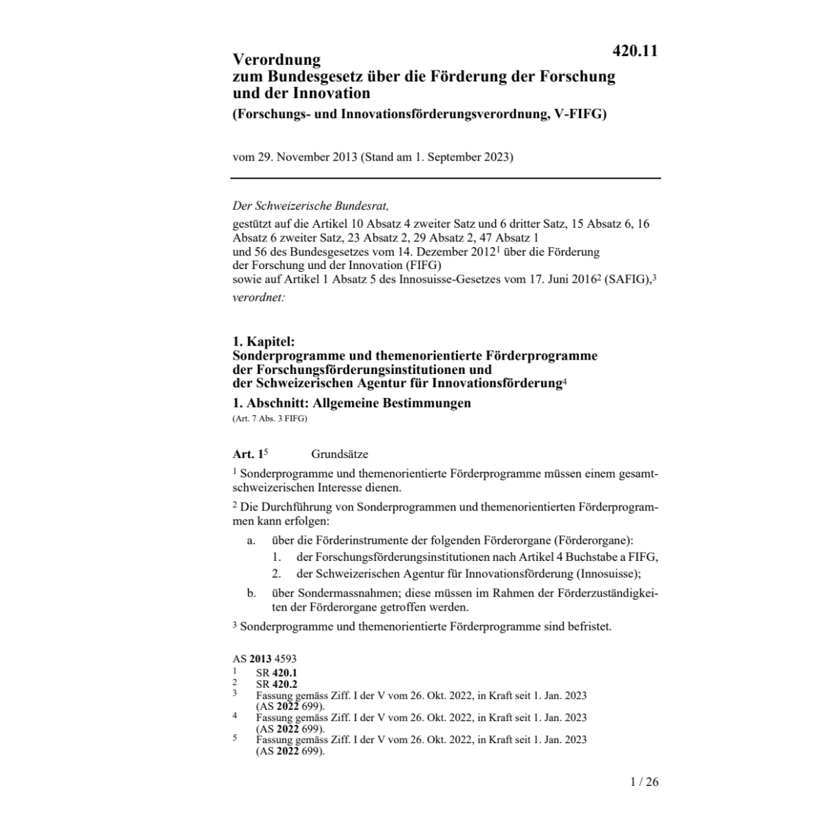 Forschungs-Innovationsförderungsv V-FIFG
