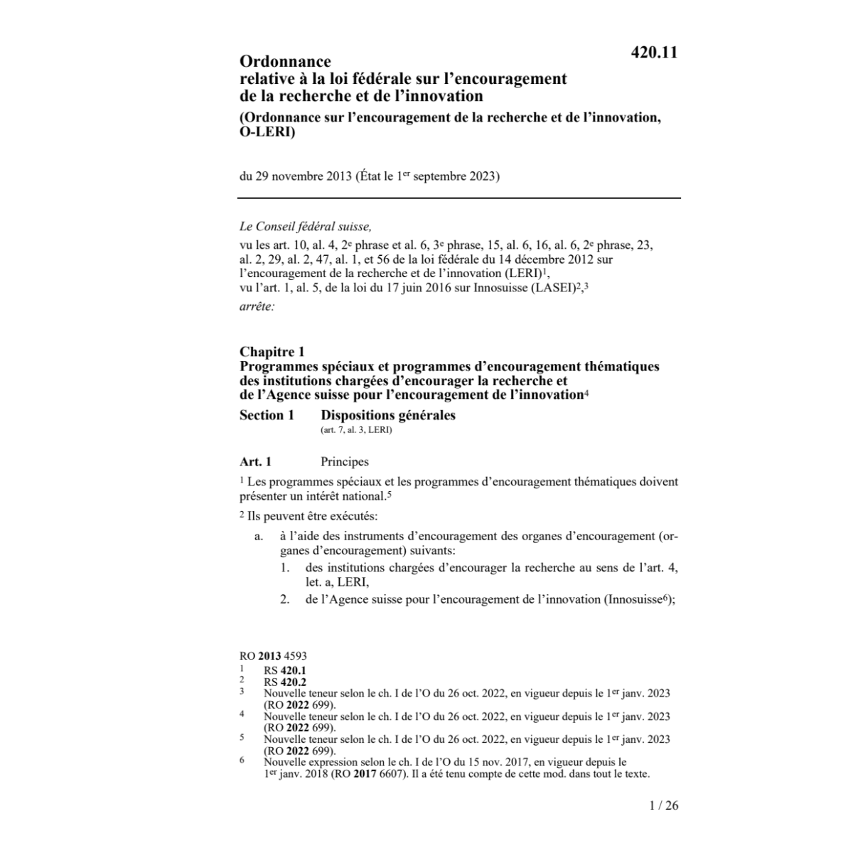 O encouragement recherche O-LERI