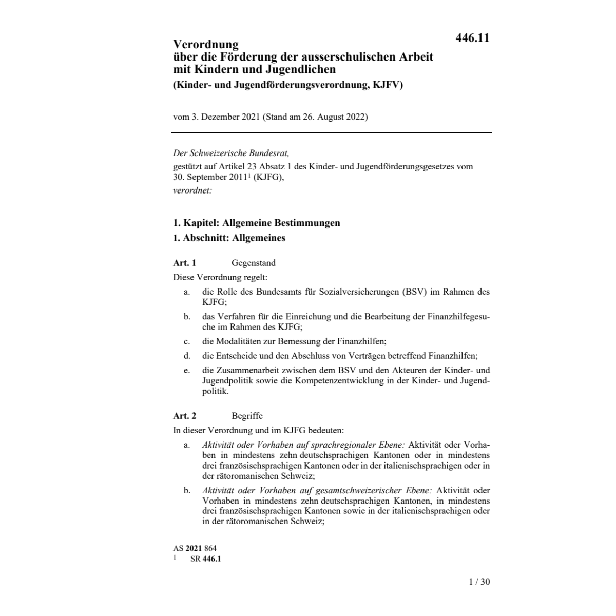 V Ausserschulische Jugendarbeit