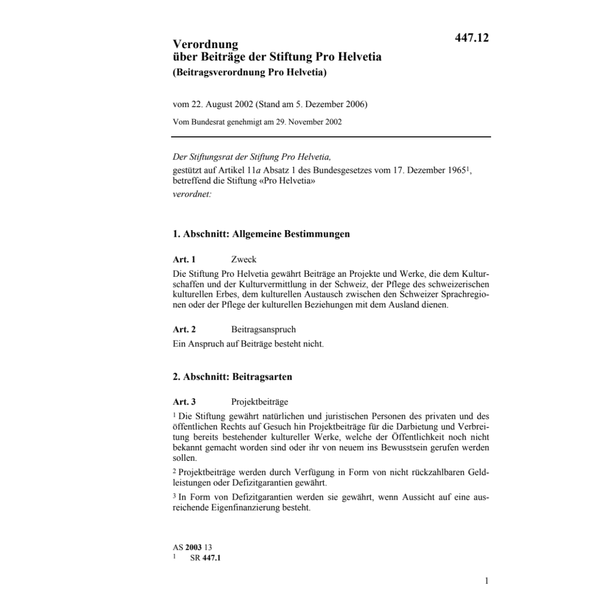 R Beiträge Stiftung Pro Helvetia