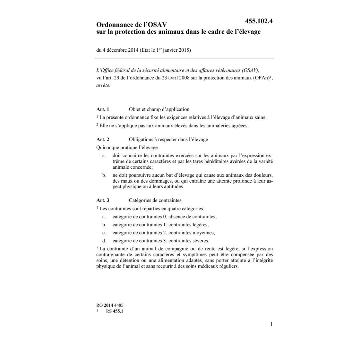 O protection animaux cadre l'élevage