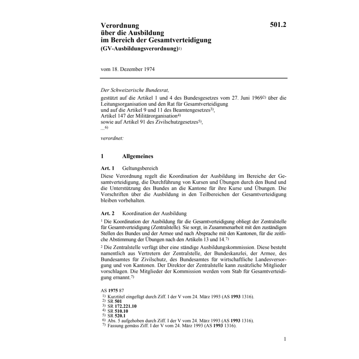 V Ausbildung Bereich Gesamtverteidigung