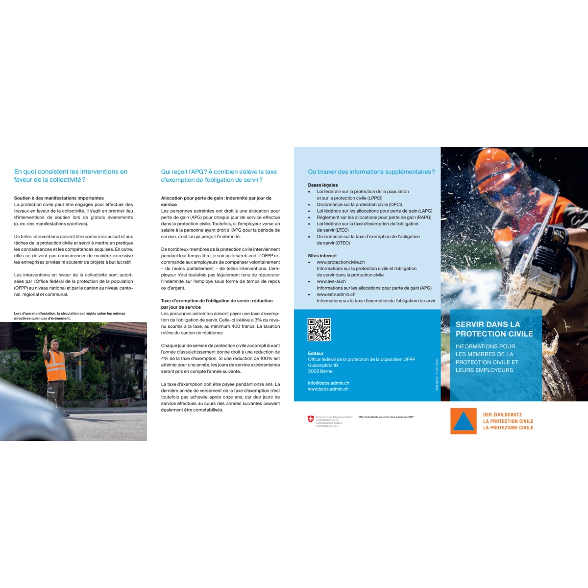 Servir dans la protection civile