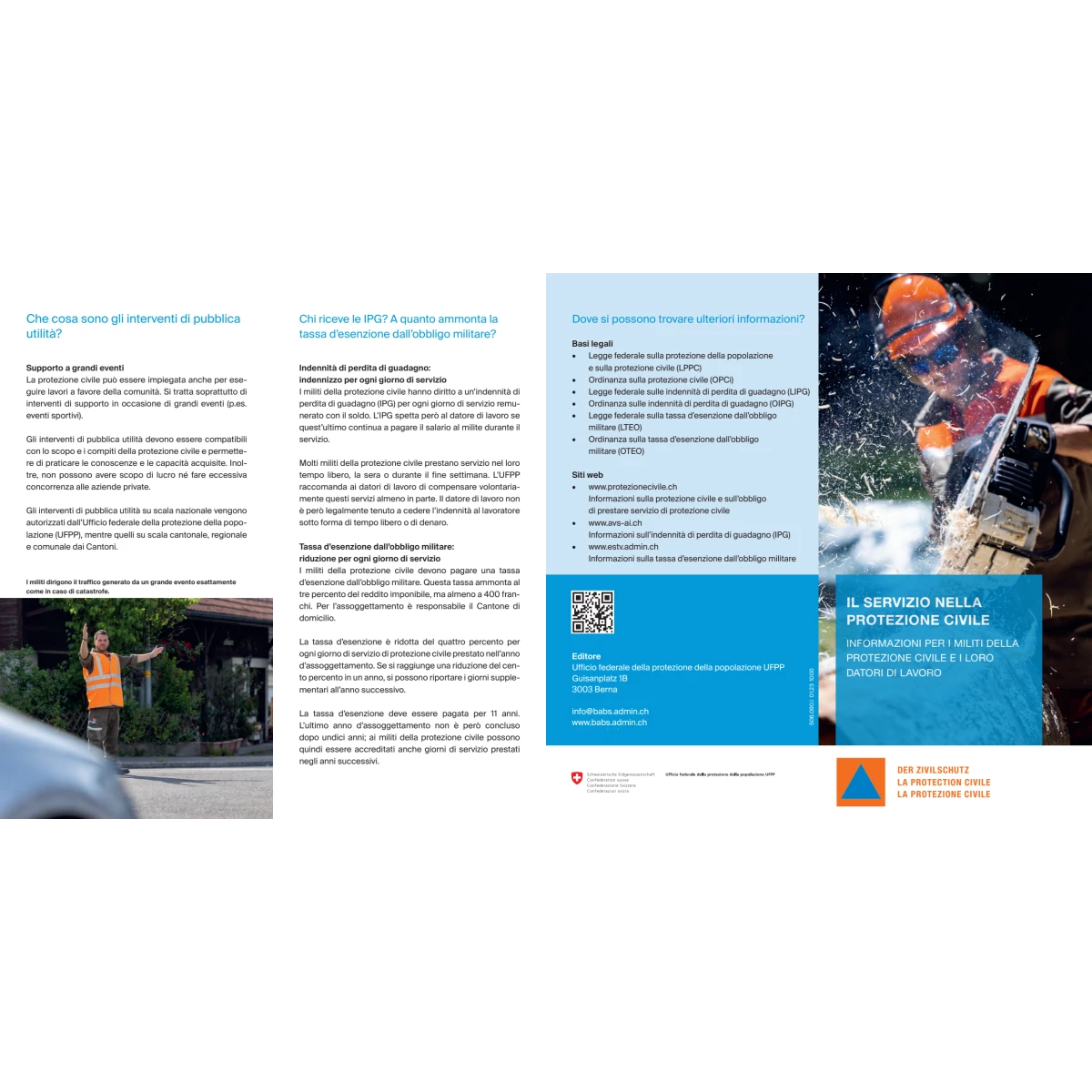 Il servizio nella protezione civile