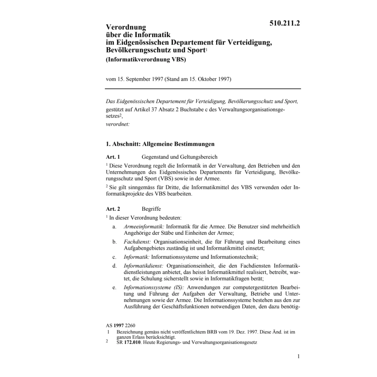 V Informatik im VBS