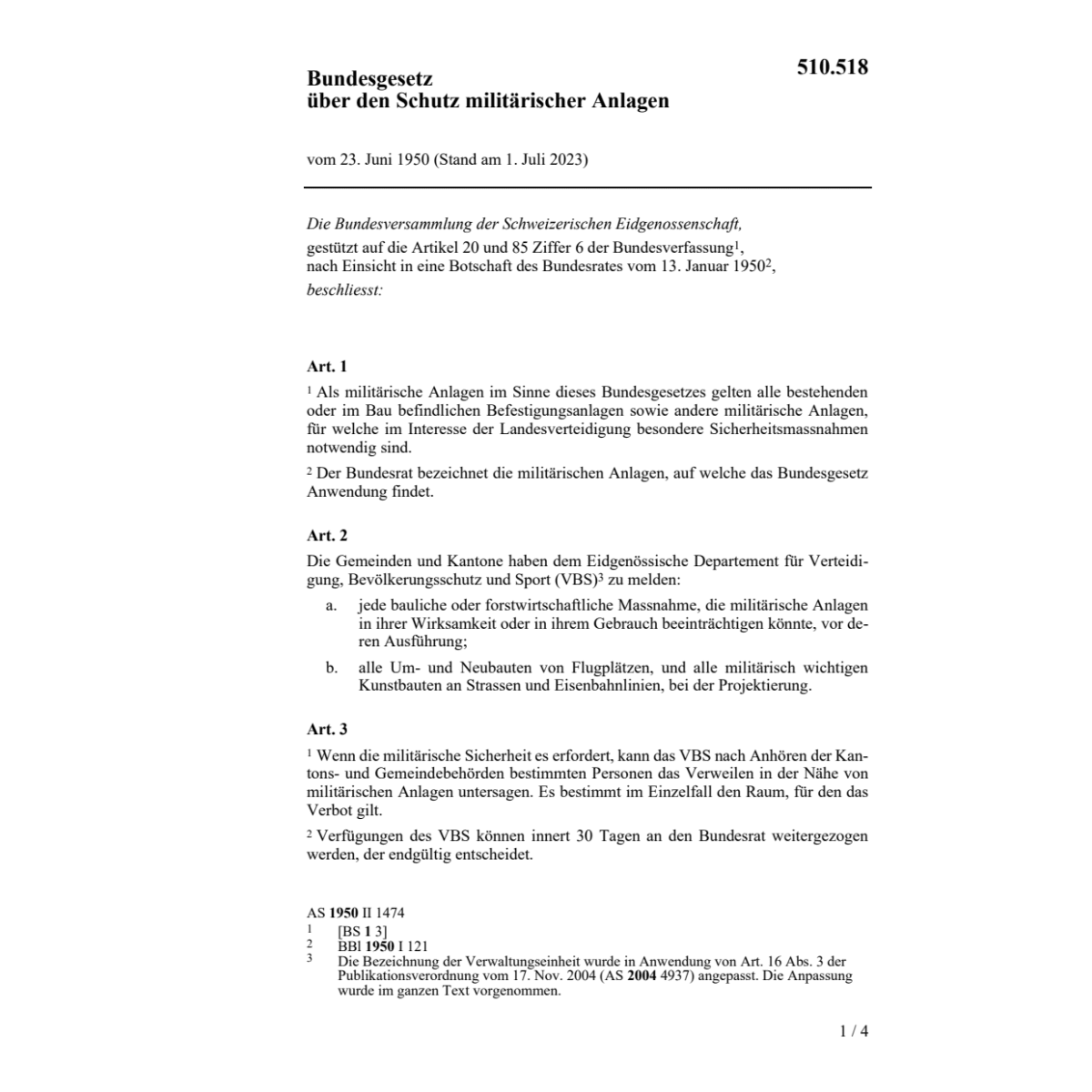 BG, Schutz militärischer Anlagen