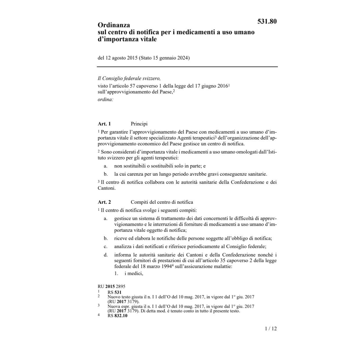 O 12.08.2015 notif. medicamenti umano