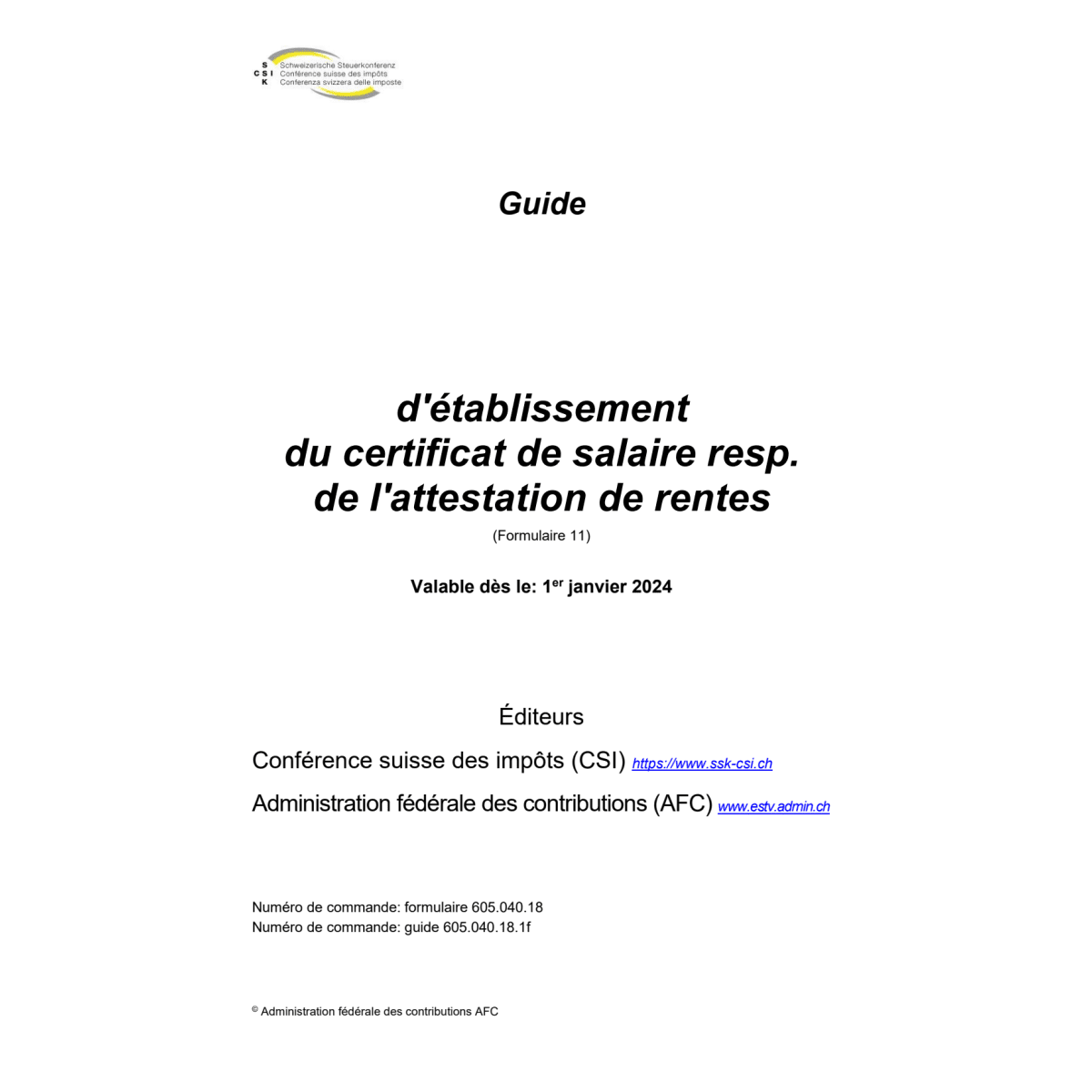 Guide du certificat de salaire