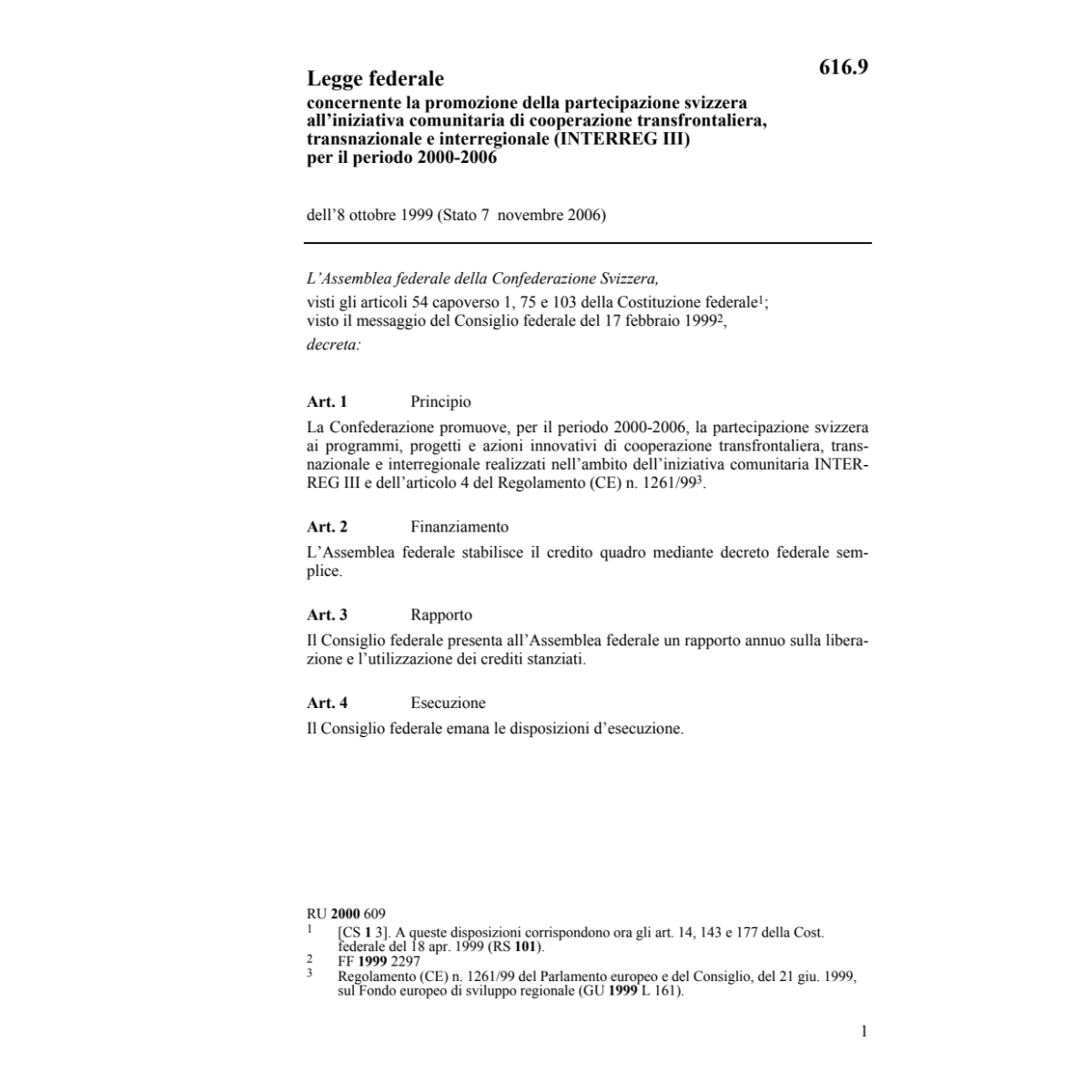 LF participazione INTERREG III
