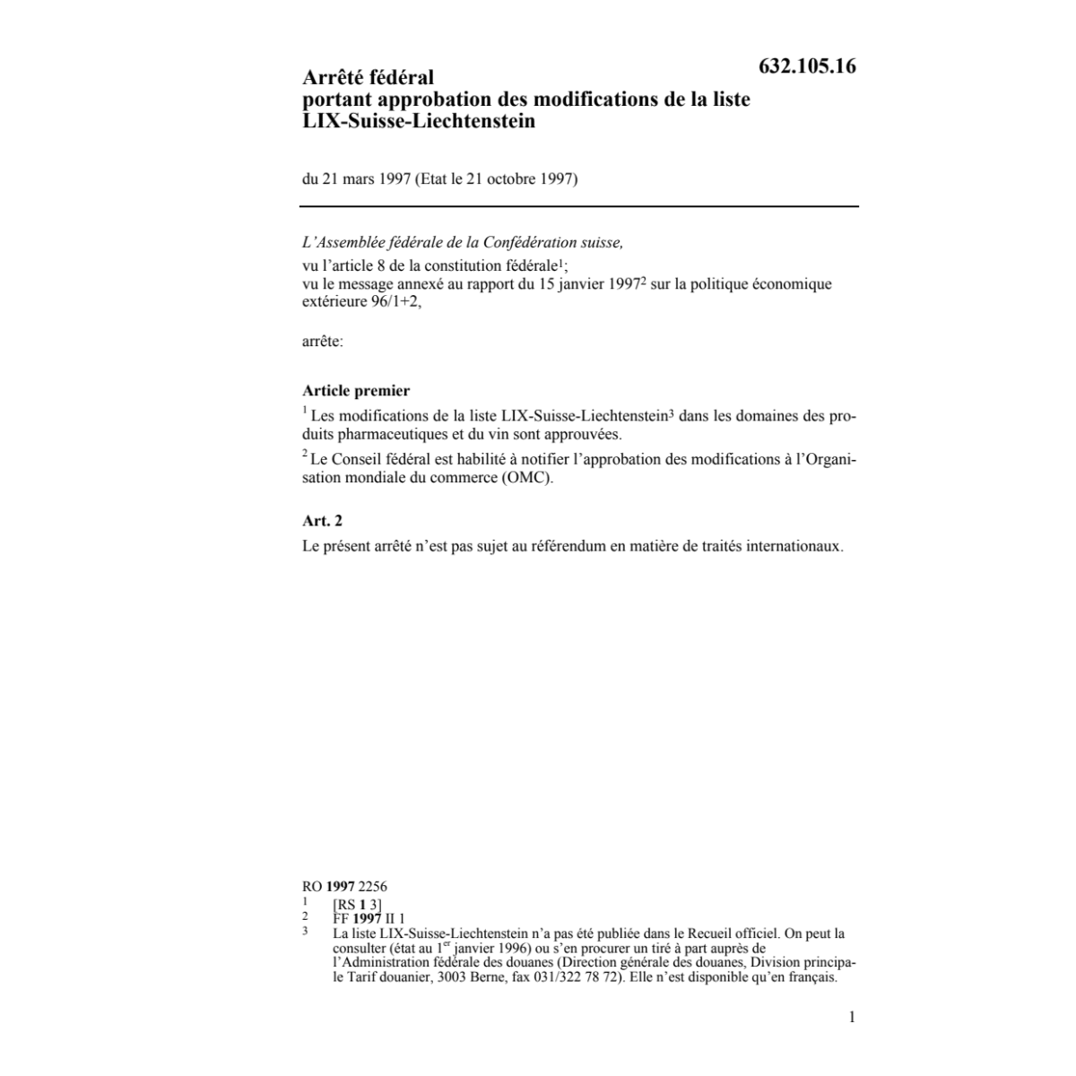 AF approbation modifications liste LIX