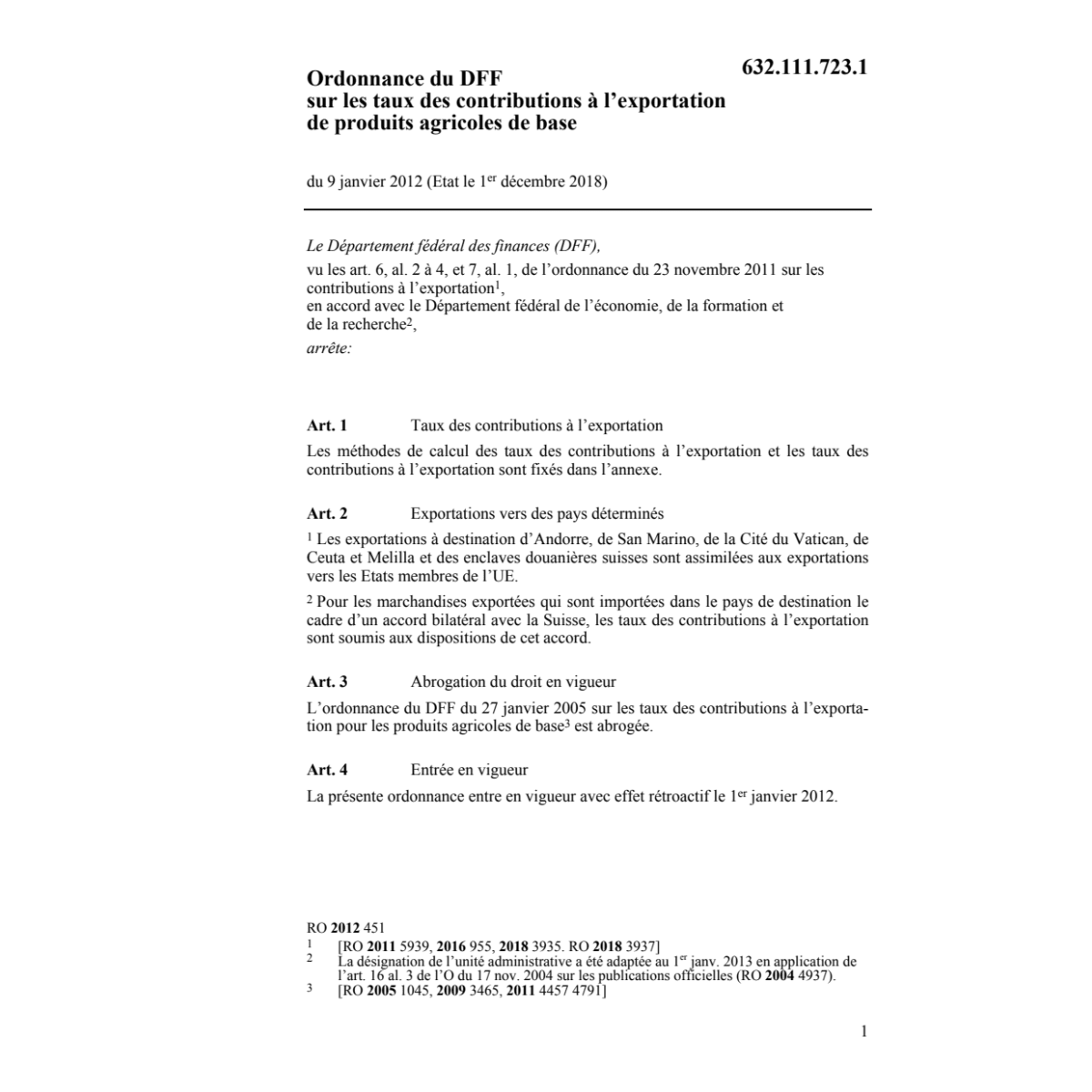 O taux contributions produits agricoles