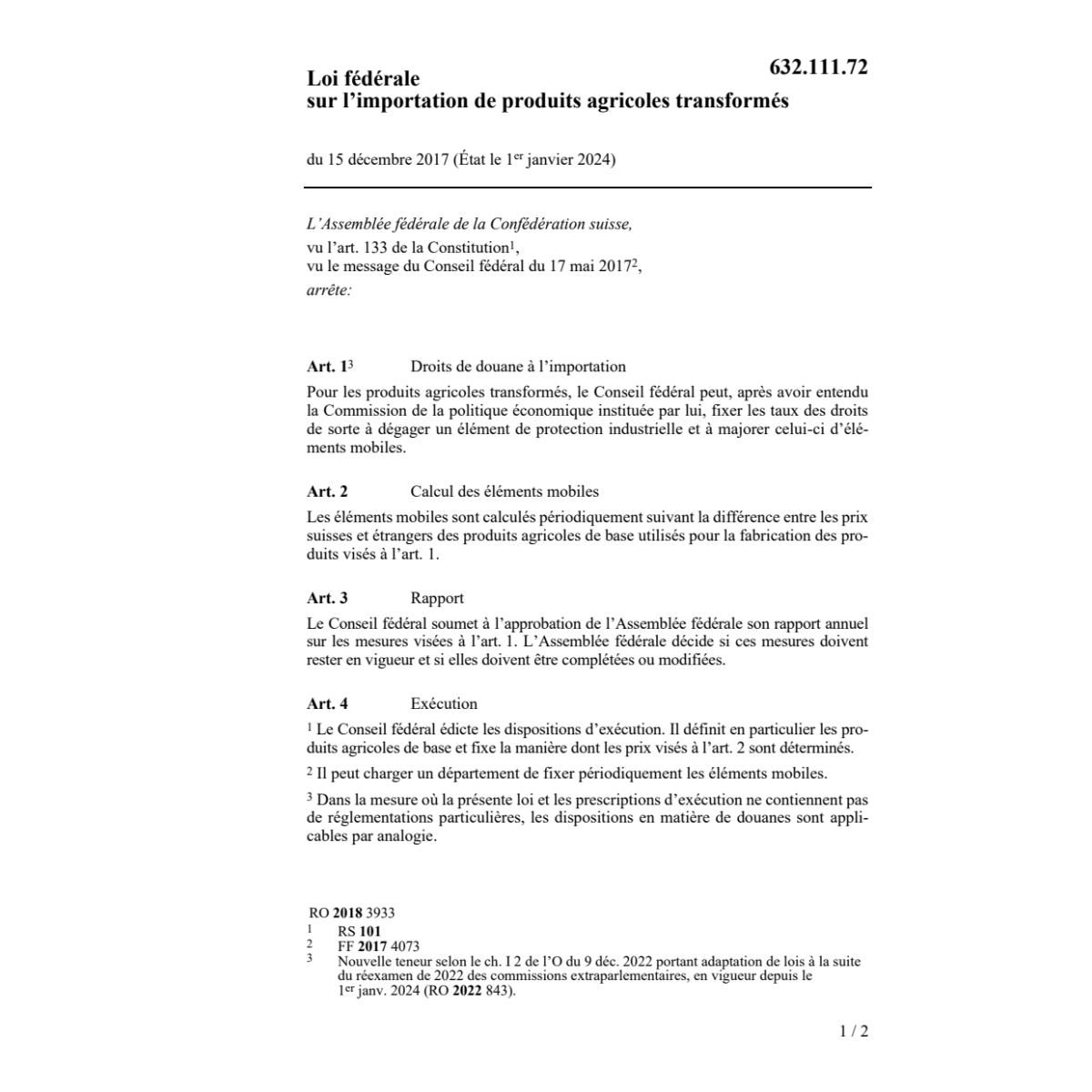 LF im- exportation produits agricoles