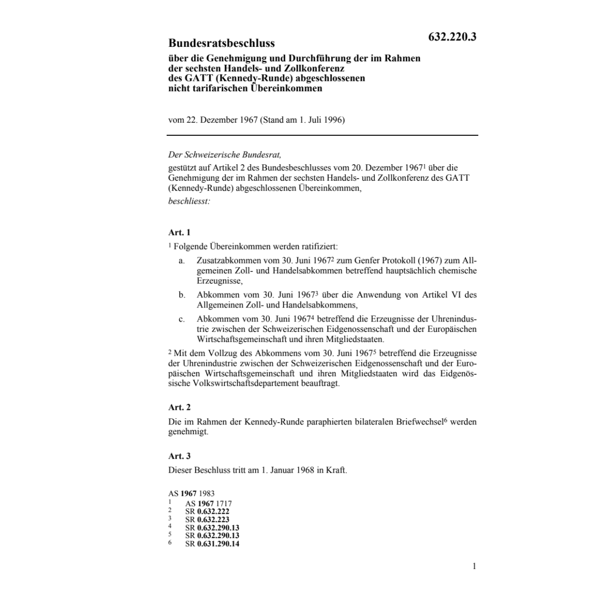 BRB Durchführung Konferenz GATT