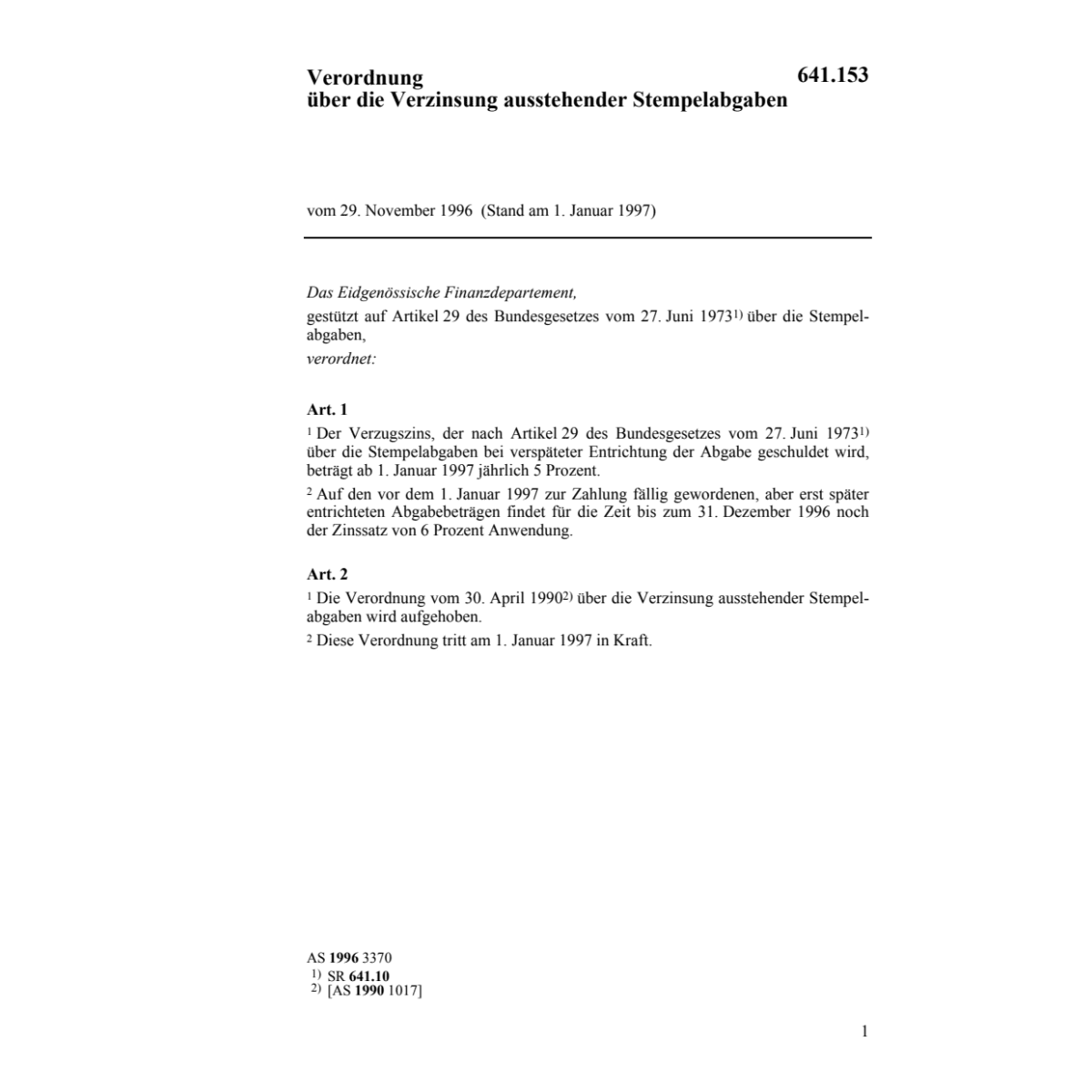 V Verzinsung ausstehender Stempelabgaben