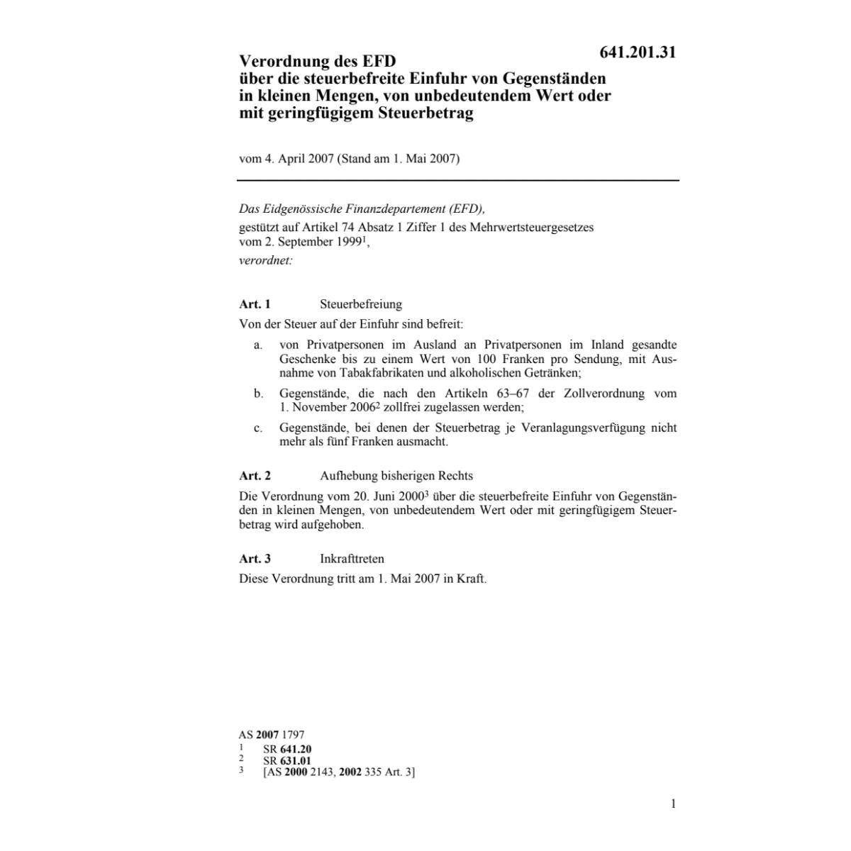 V steuerbefreite Einfuhr Mengen