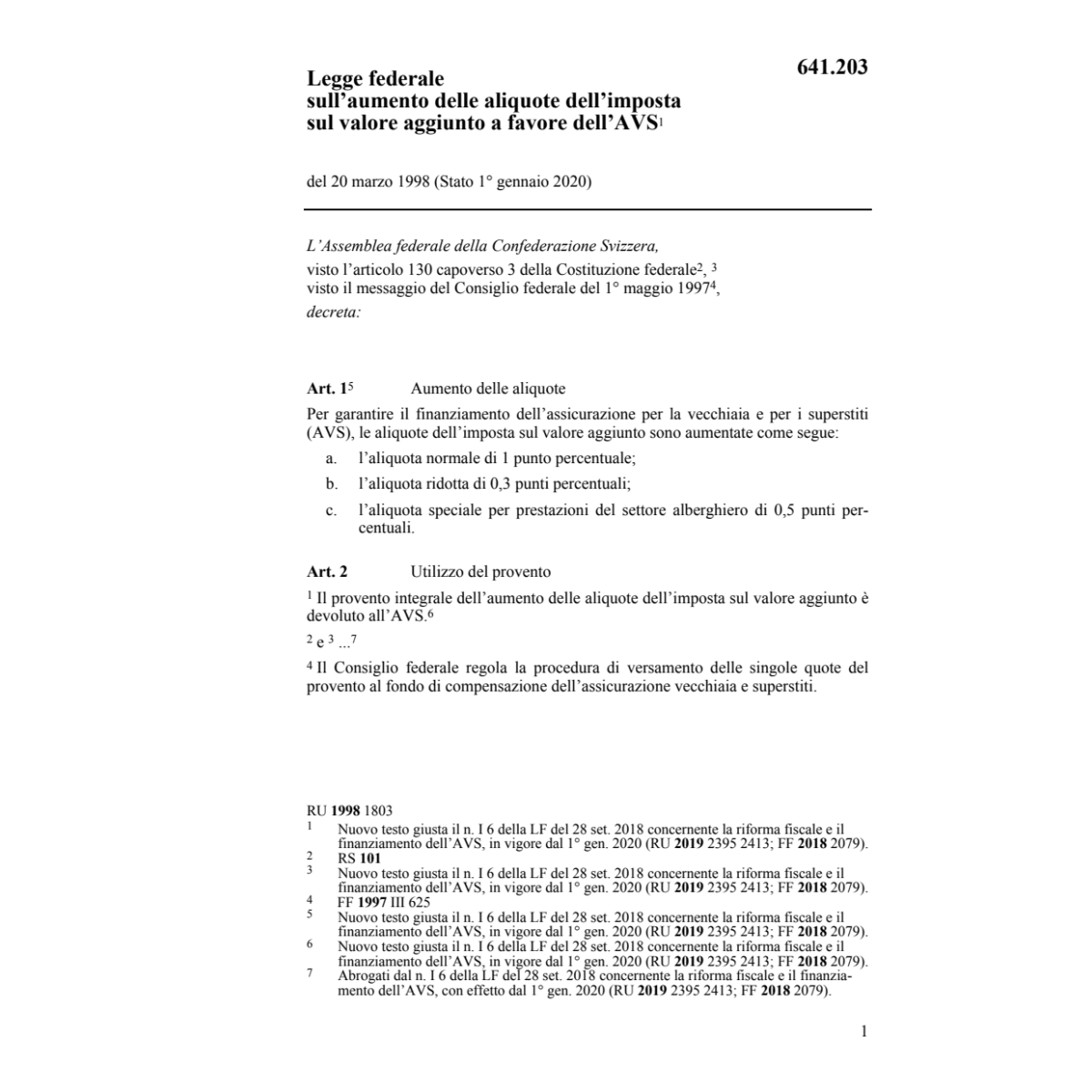 AF aumento aliquote imposta valore aggiu