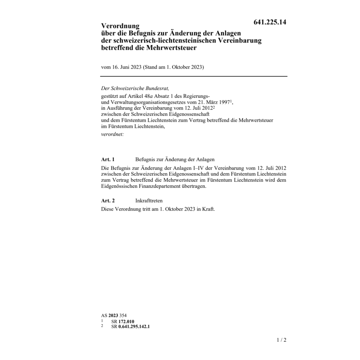 V Befugnis Änd. Anlagen Mehrwertsteuer