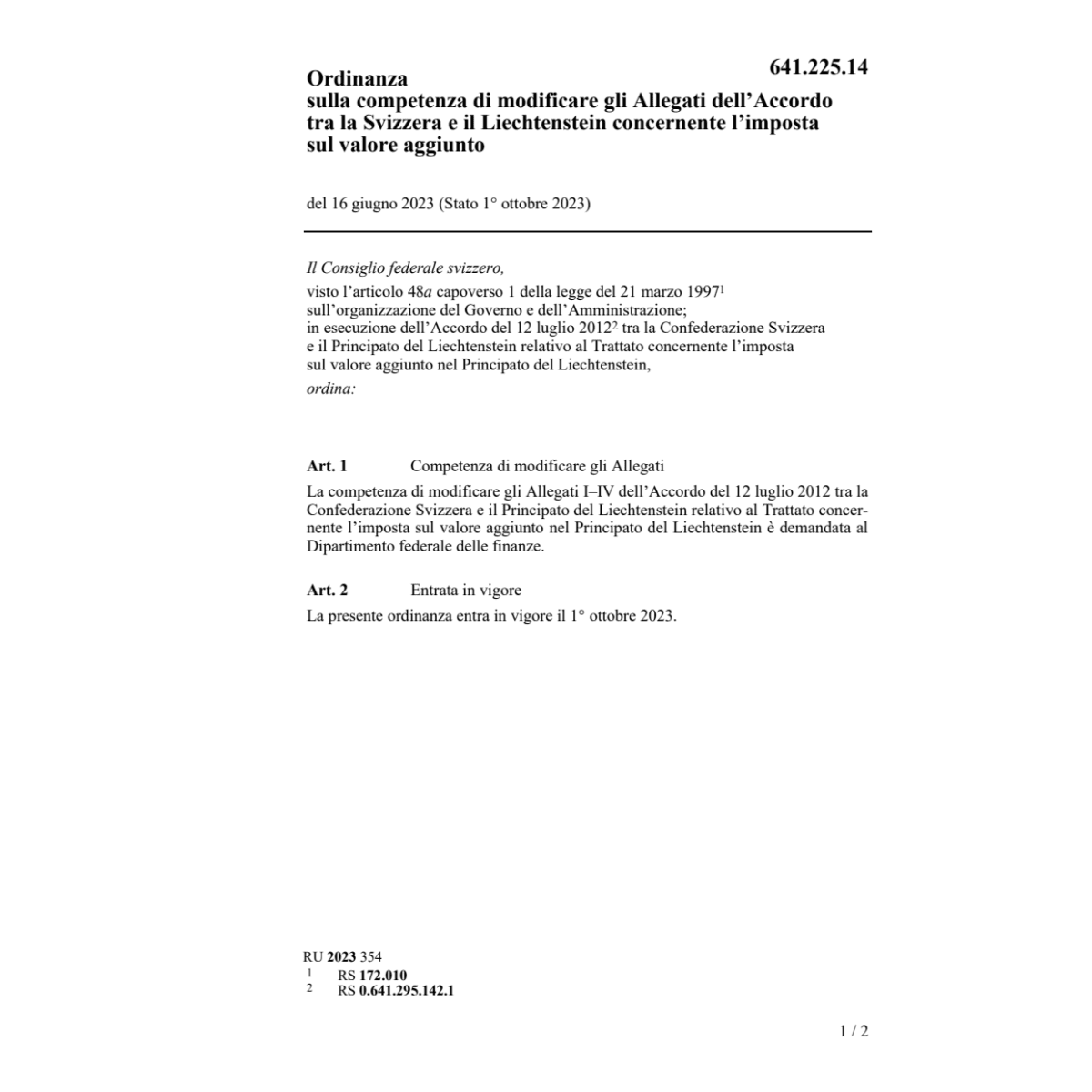 O competenza mod. Allegati acc. IVA