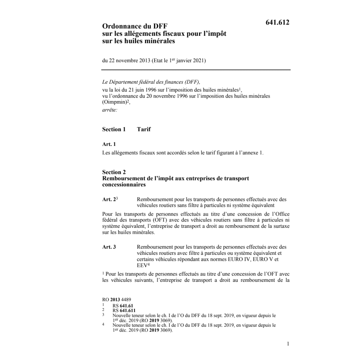 O allégements fiscaux pour impôt huiles