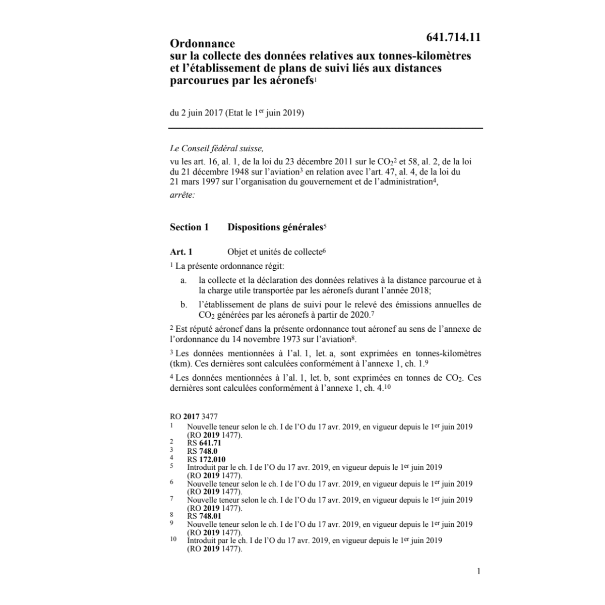 O 02.06.17 coll. décl. tonnes-kilomètres