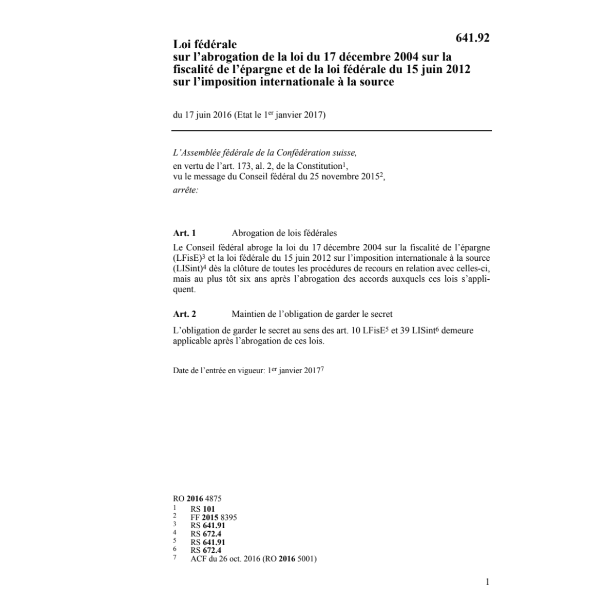LF abrog. fisc. éparg. et imp. int. sou.