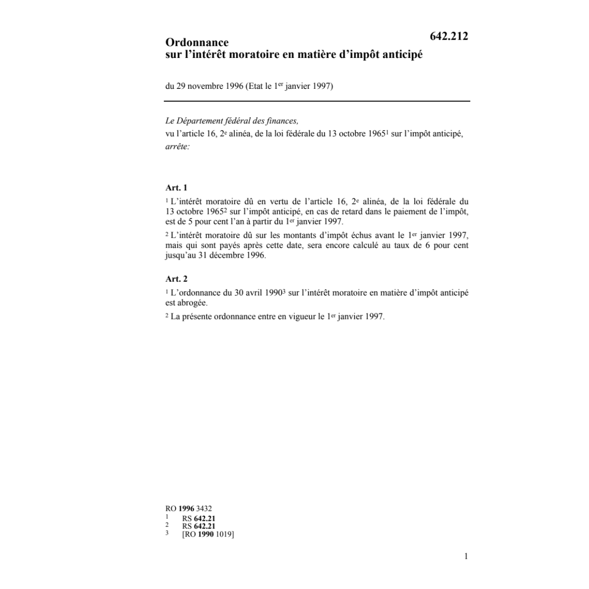 O intérêts morataire matière d'impôt