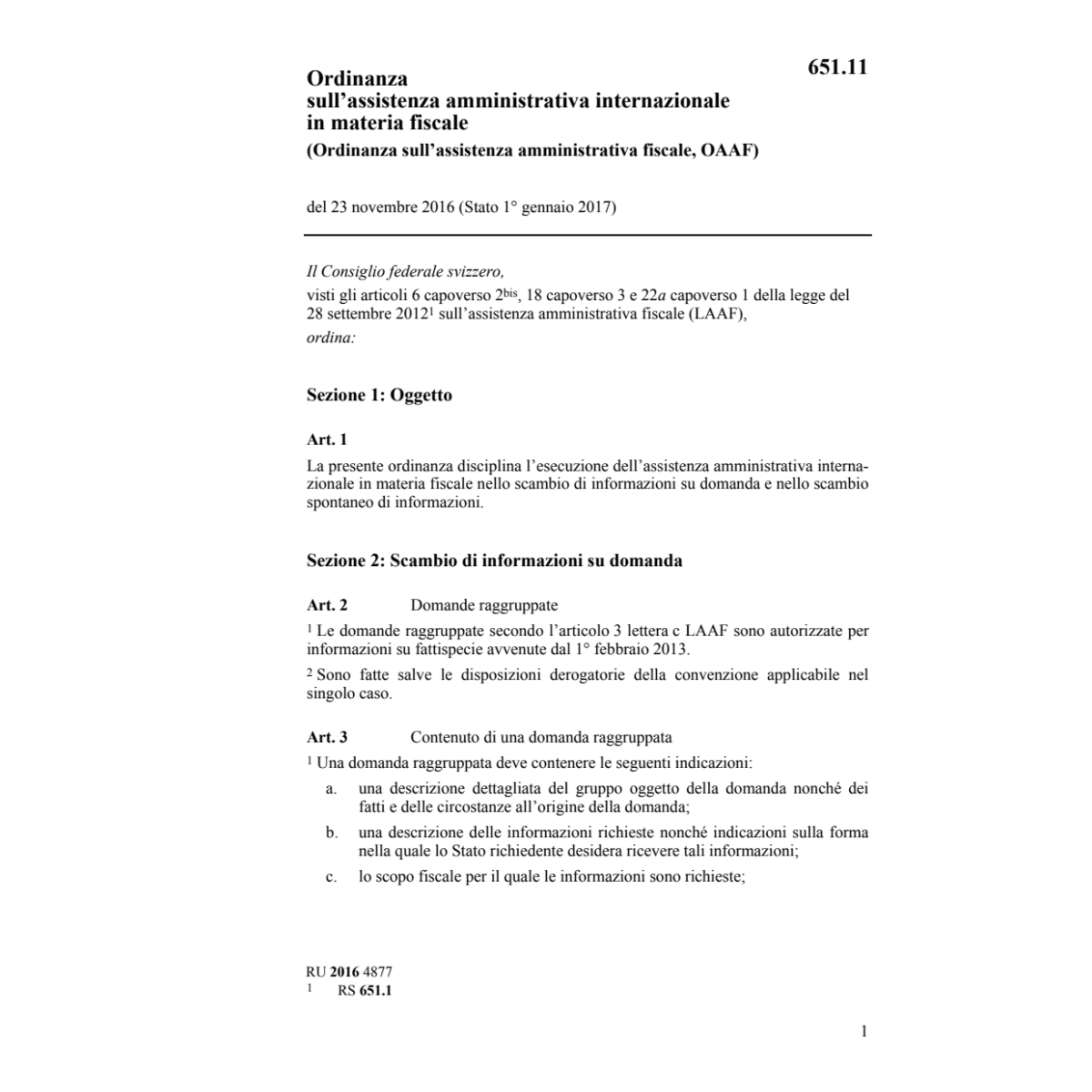 O ass. amministr. fiscale, OAAF