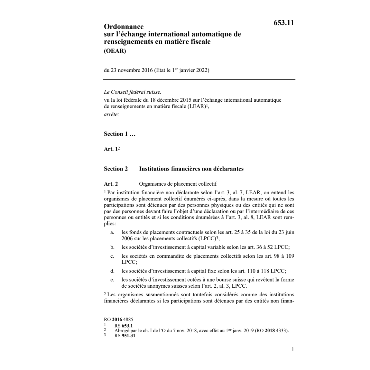 O éch. aut. infor. fisc. (OEAR) 23.11.16