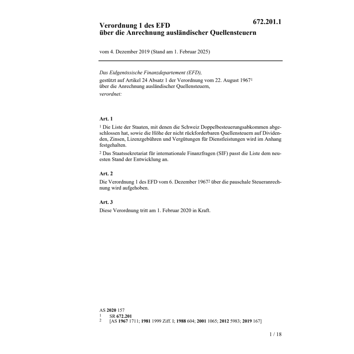 V 1 EFD pauschale Steueranrechnung