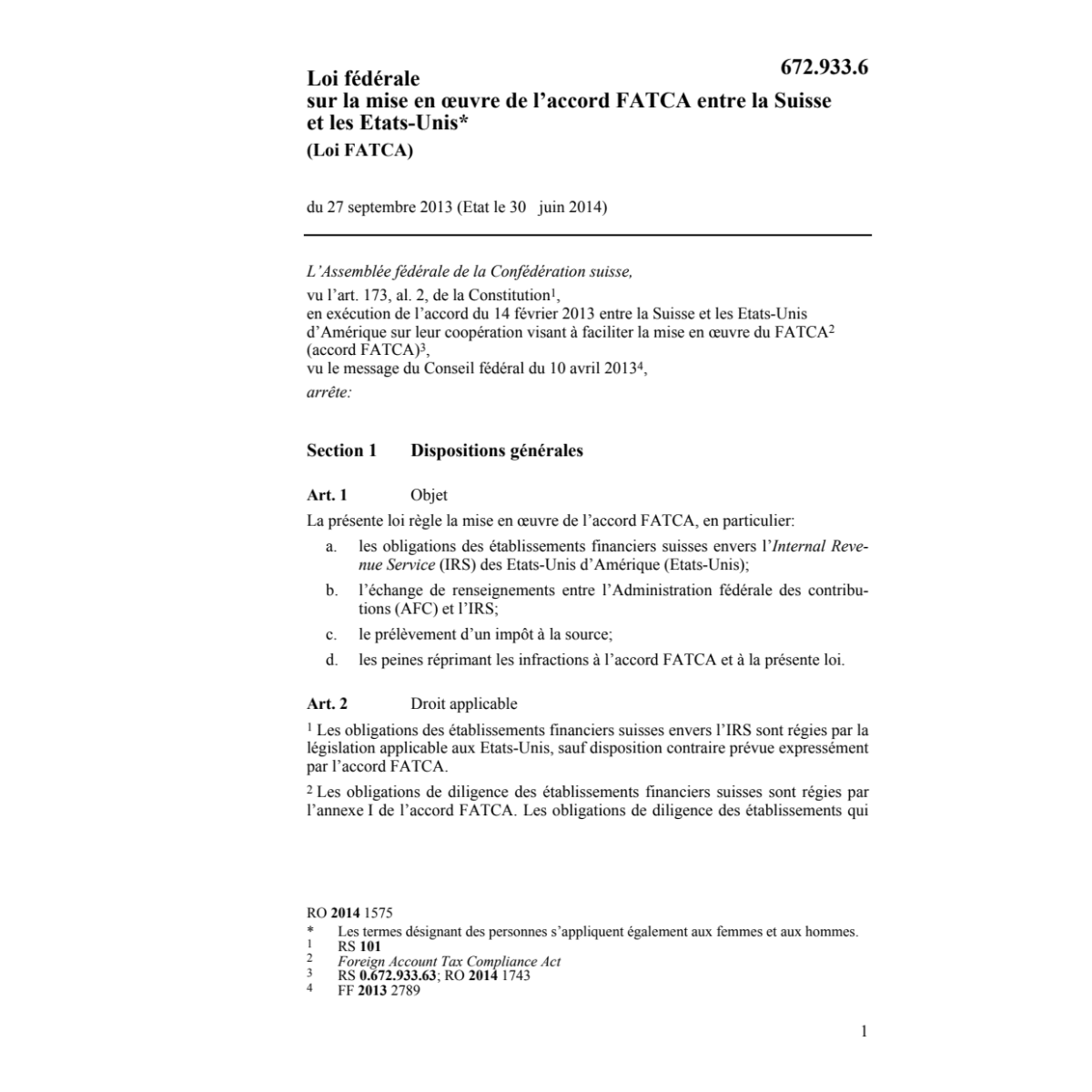 Loi FATCA