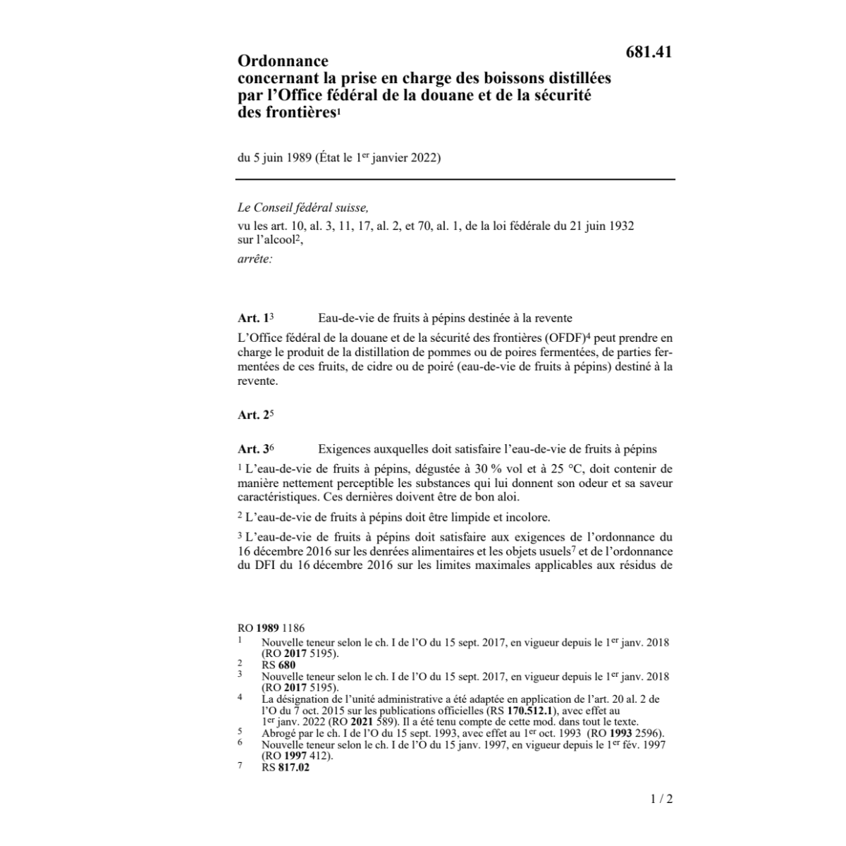 O eaux-de-vie alcools par Régie alcools