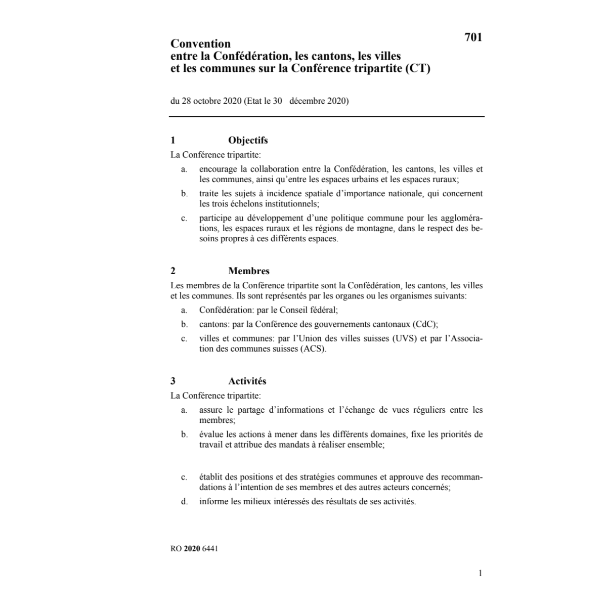 Conv. Conférence tripartite CTA