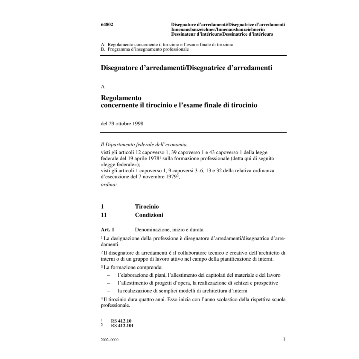 R Disegnatore/Disegnatrice d'arredamenti