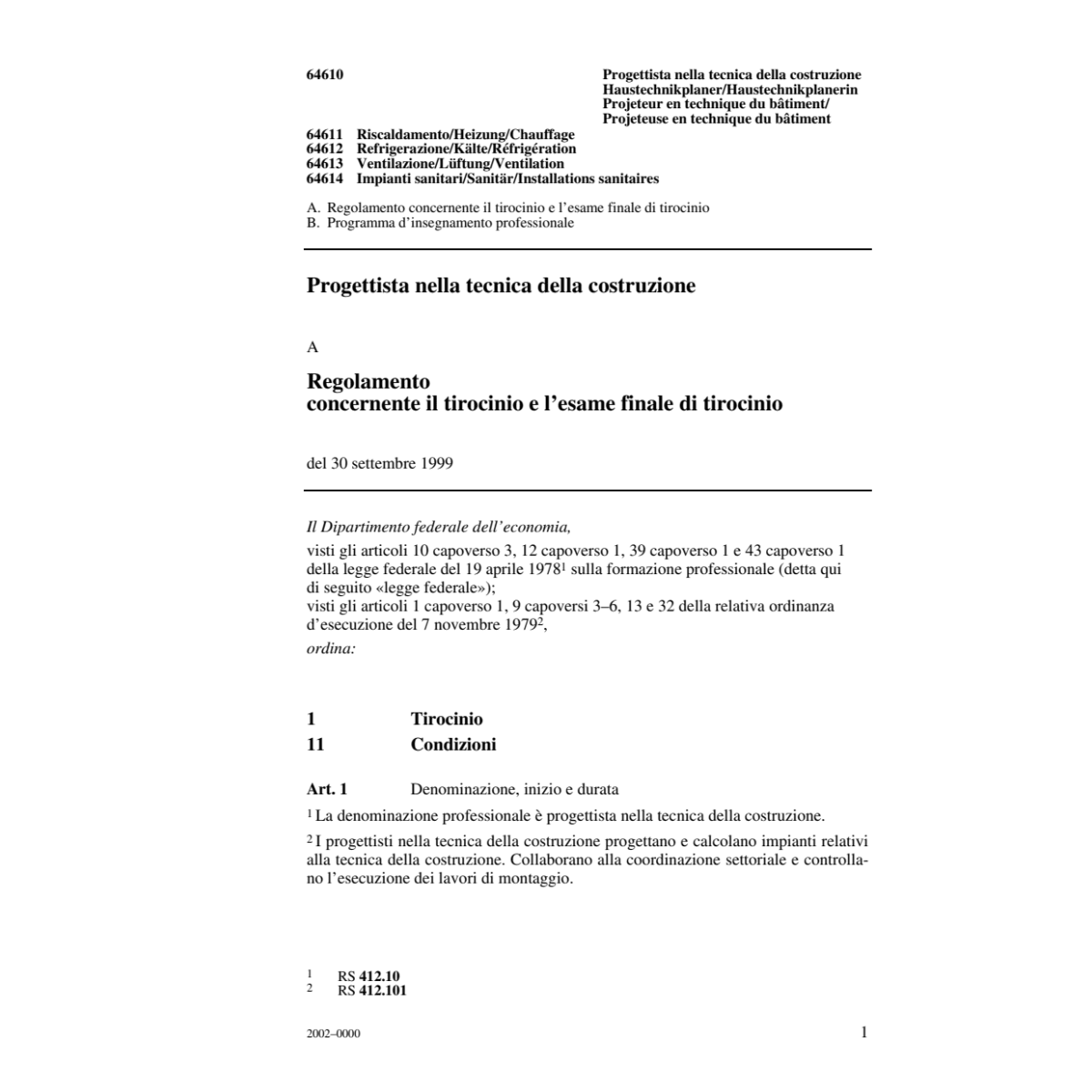 Progettista nella tecnica costruzione