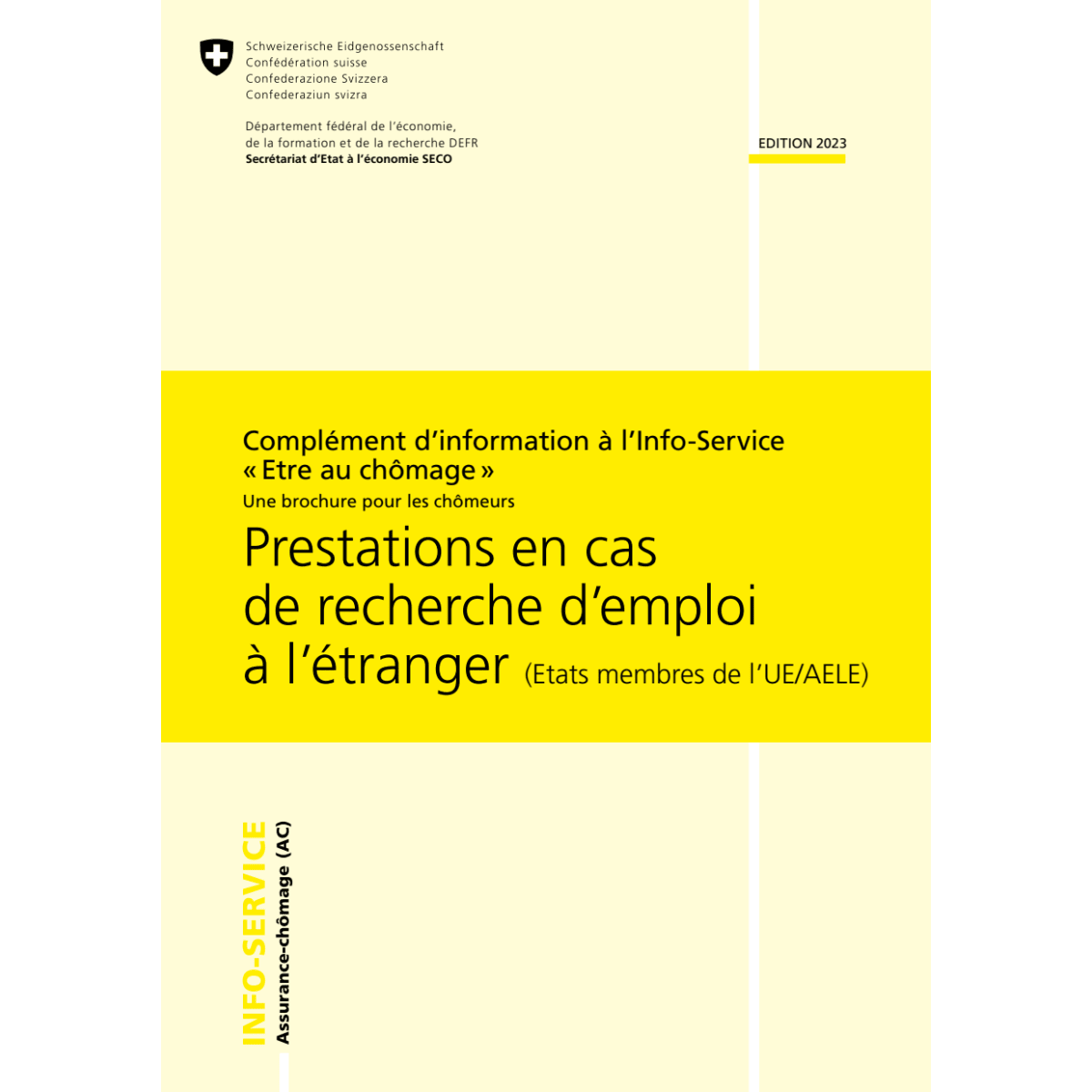 Prestation recherche emploi à l'étranger