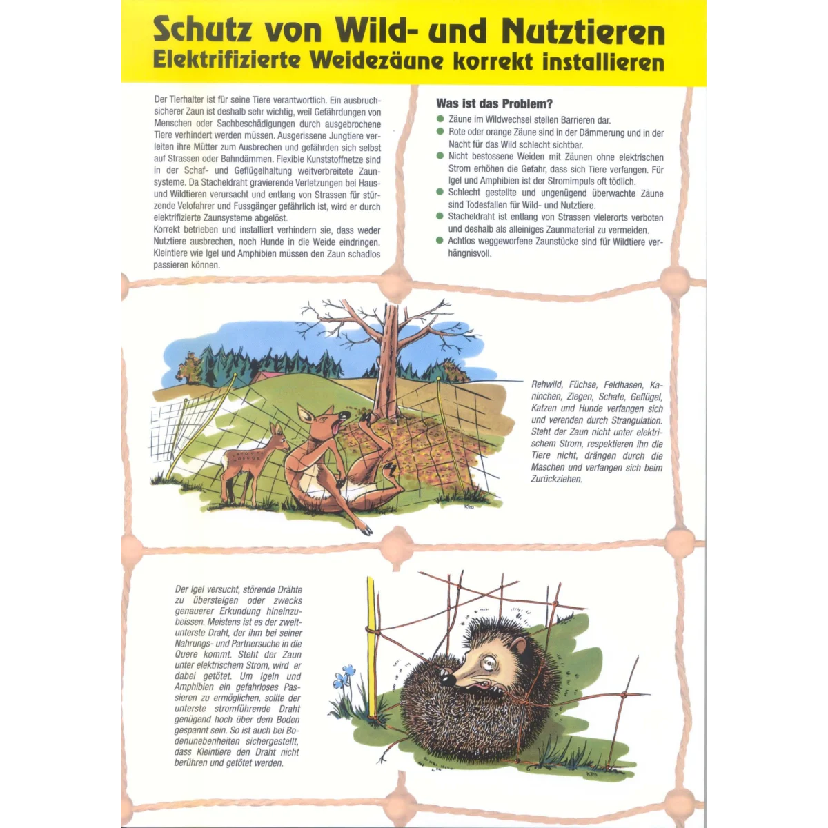 Schutz von Wild- und Nutztieren