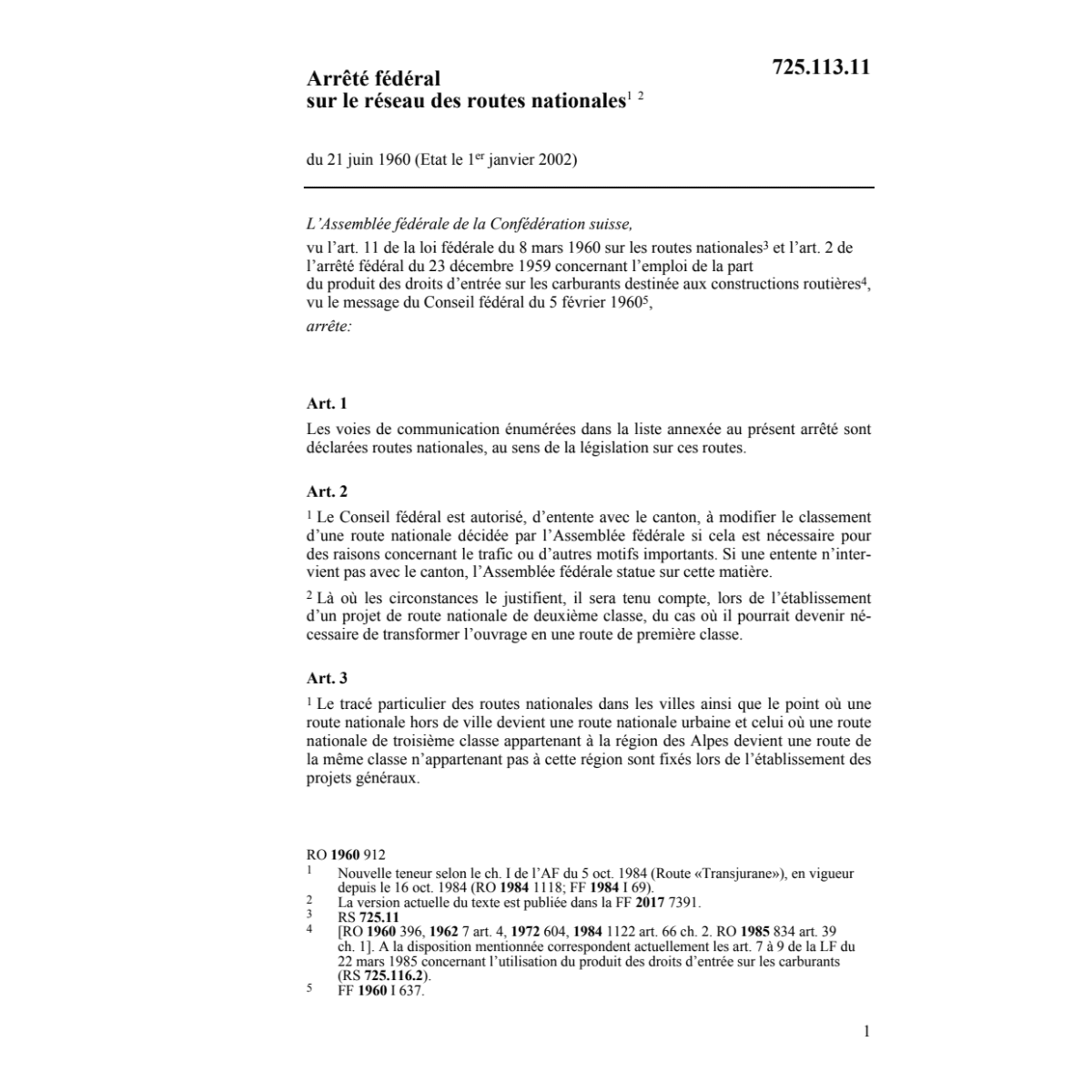 AF réseau d. routes nationales