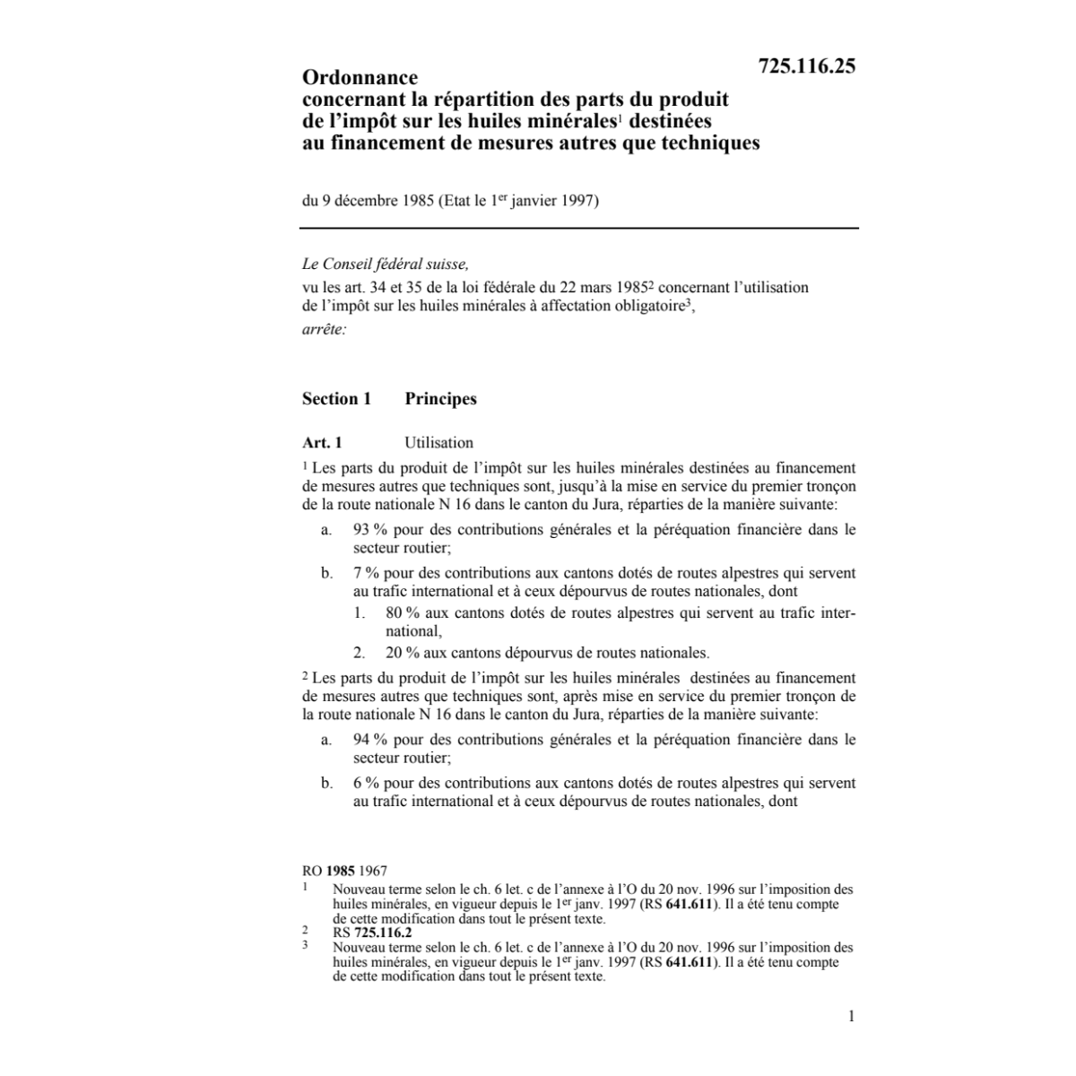 O Répartition impôt huiles minerales