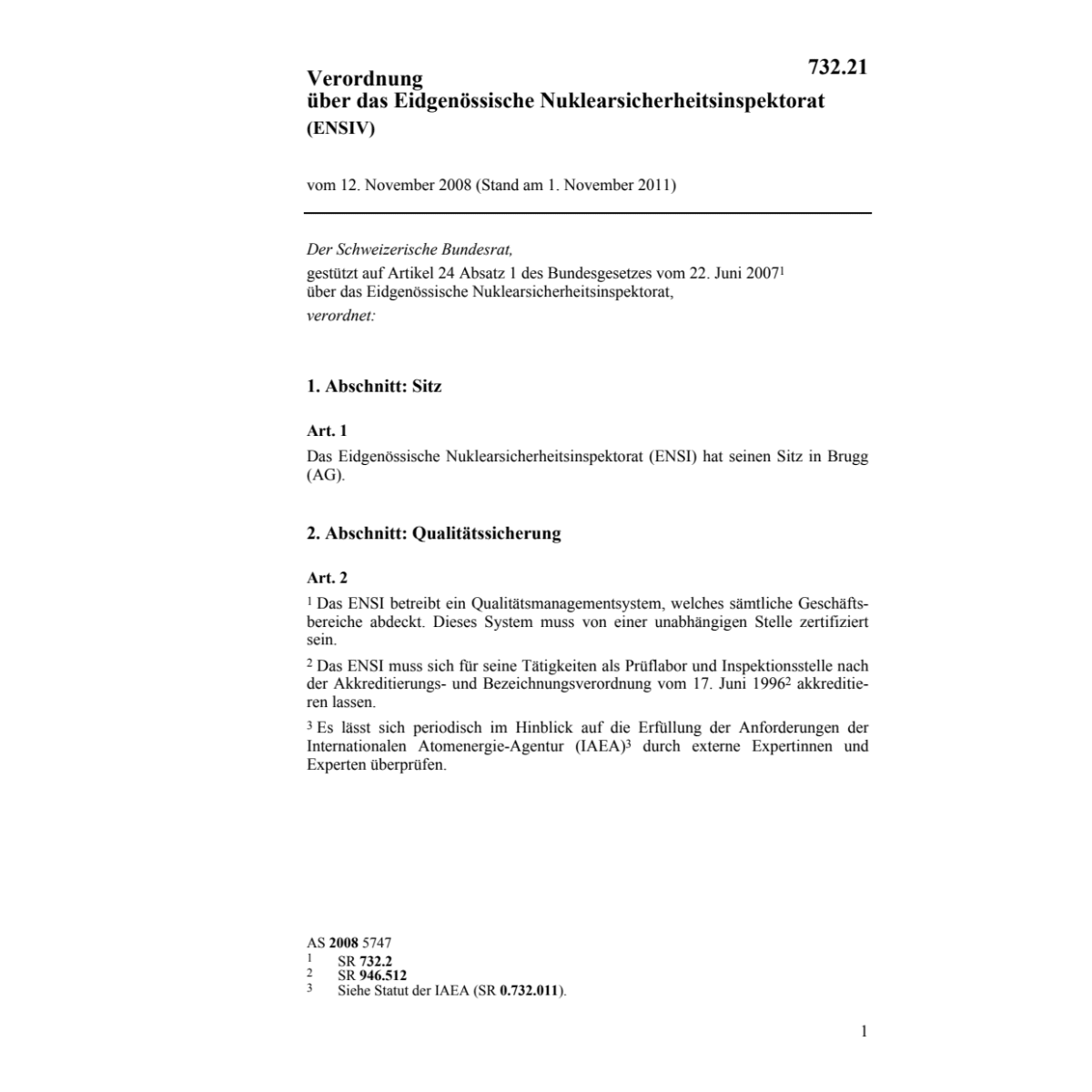 V Sicherheit Kernanlagen