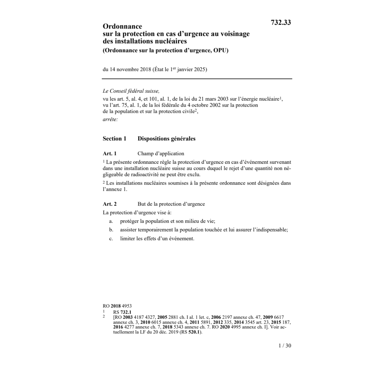 O Protection urgence OPU