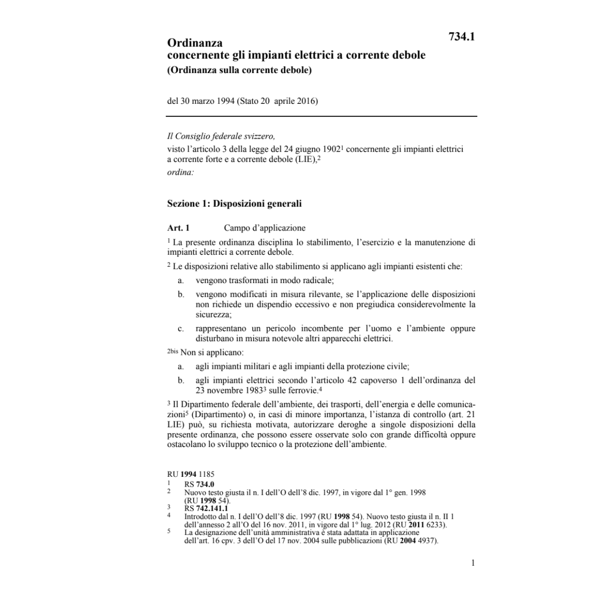O Impianti elettrici corrente debole