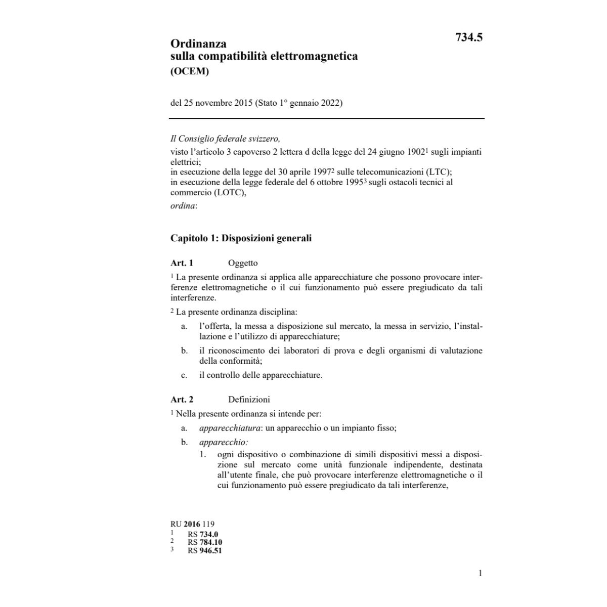 O compatibilità elettromagnetica OCEM