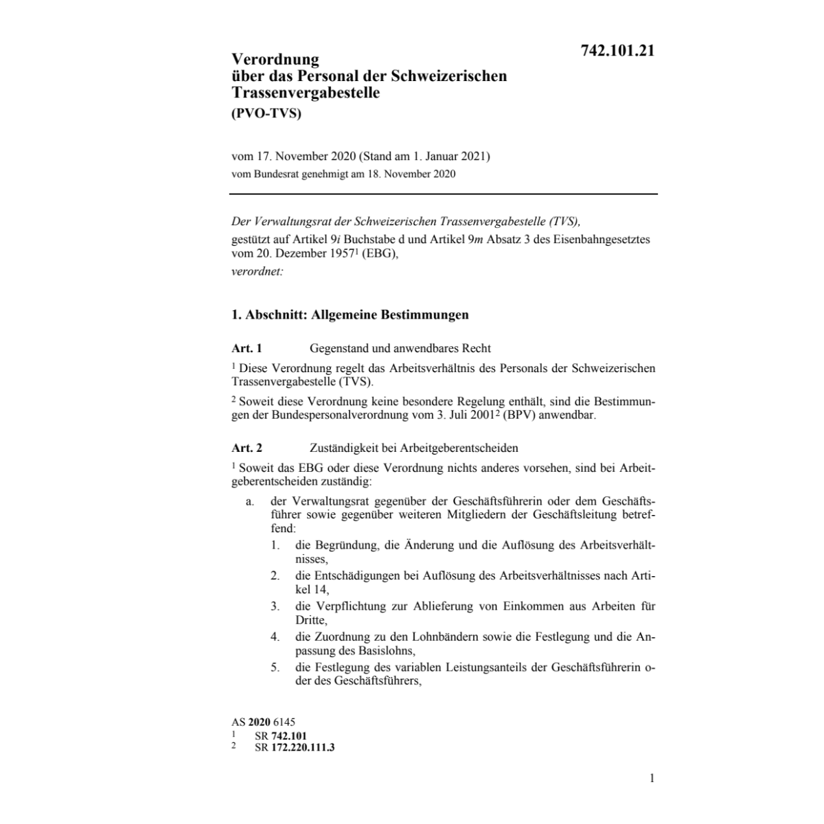V Pers. Trassenvergabestelle (PVO-TVS)