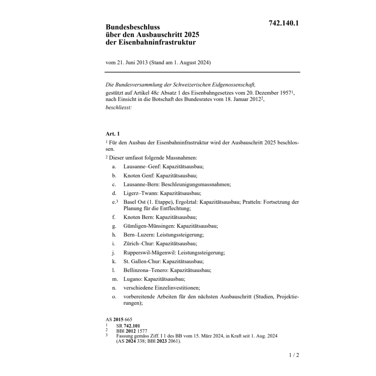BB Ausbauschritt 25 Eisenbahninfrastr.