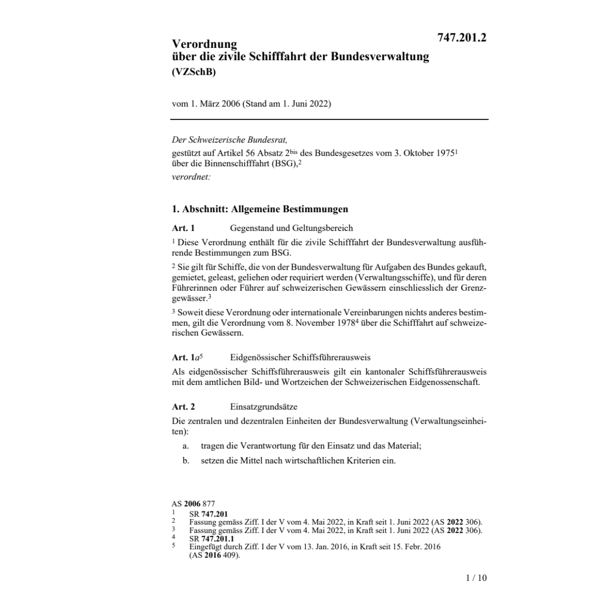 V Schifffahrt Bundesverw. VZSchB