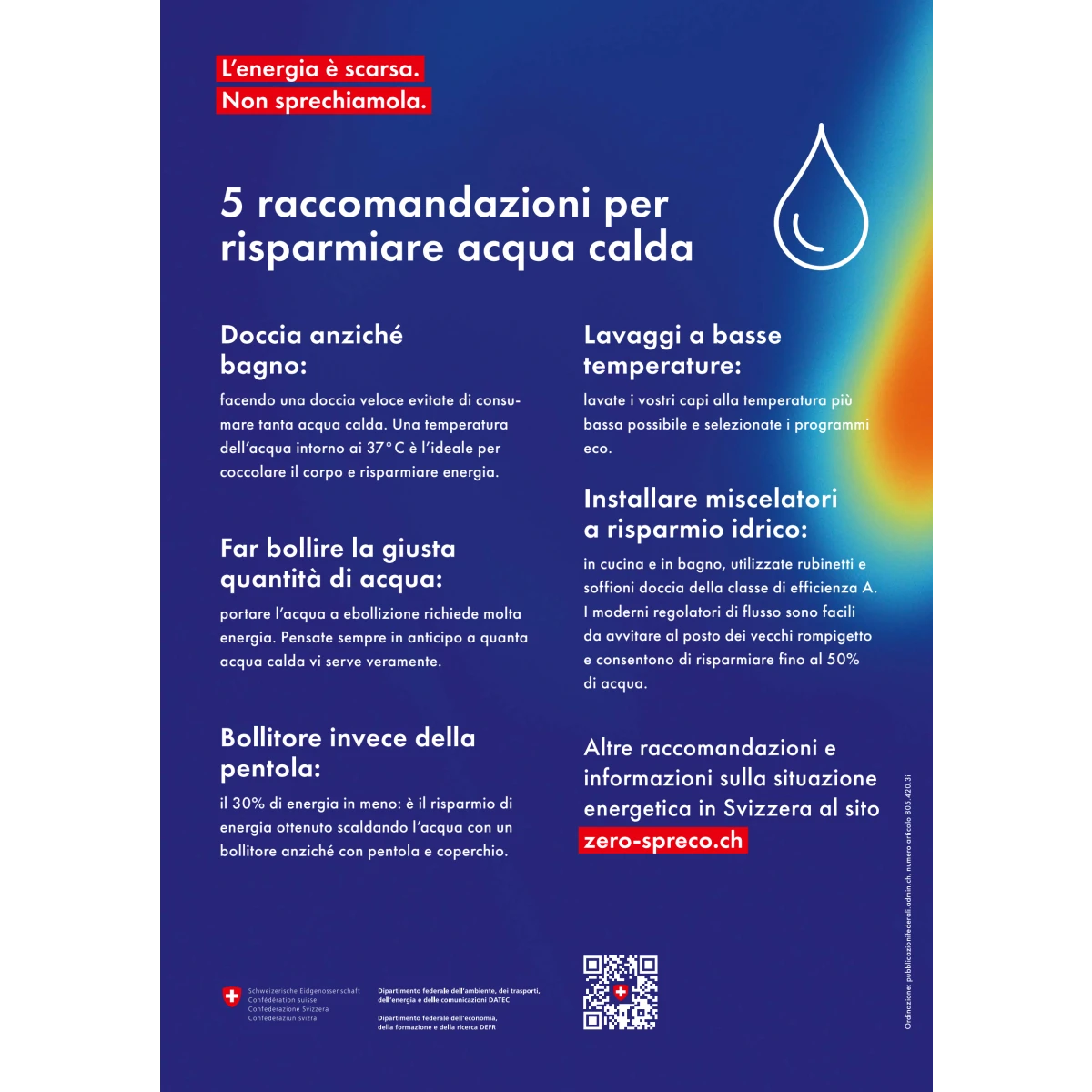 Manifesto A3 Acqua calda