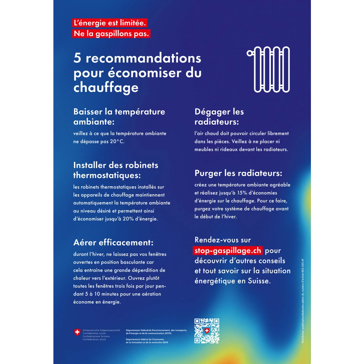 Affiche A3 Chauffage