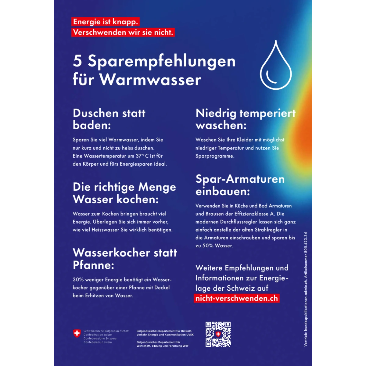 Flyer A5 Warmwasser