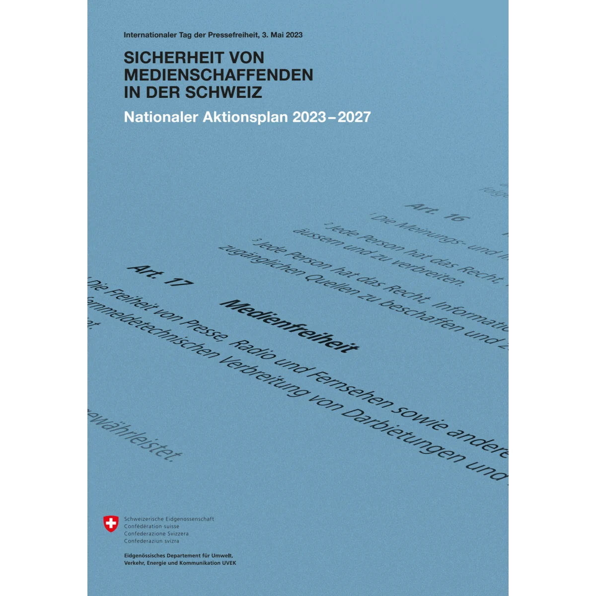 Aktionsplan Medienschaffende 2023-2027